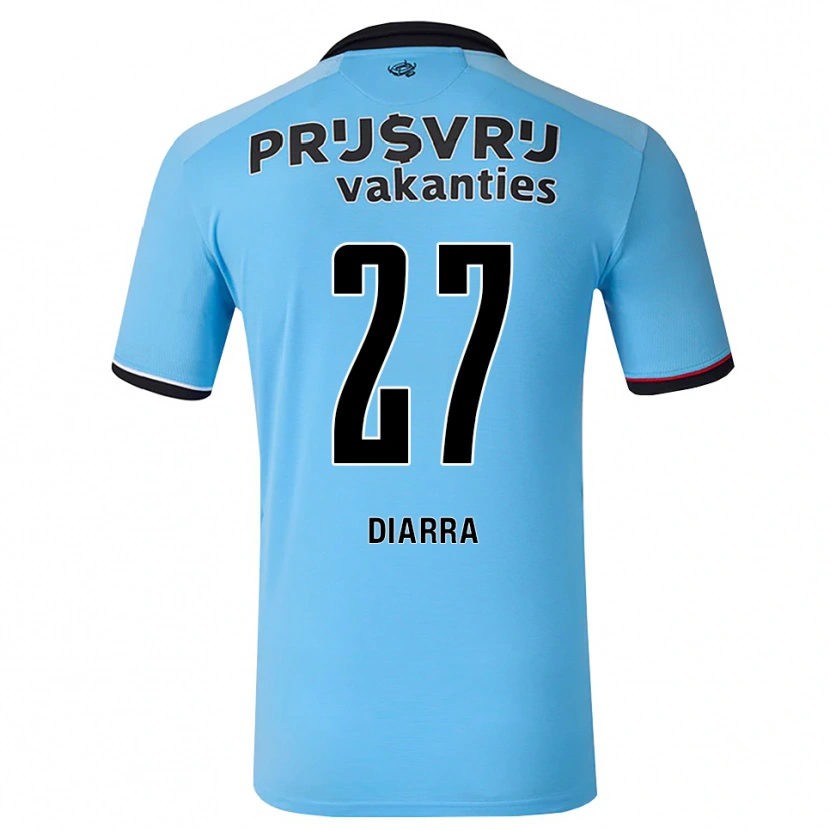 Danxen Hombre Camiseta Gaoussou Diarra #27 Azulcieloprofundo Negro Rojo 2ª Equipación 2026/27 La Camisa México
