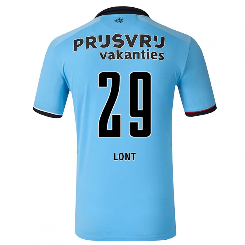 Danxen Hombre Camiseta Dechamaily Lont #29 Azulcieloprofundo Negro Rojo 2ª Equipación 2026/27 La Camisa México