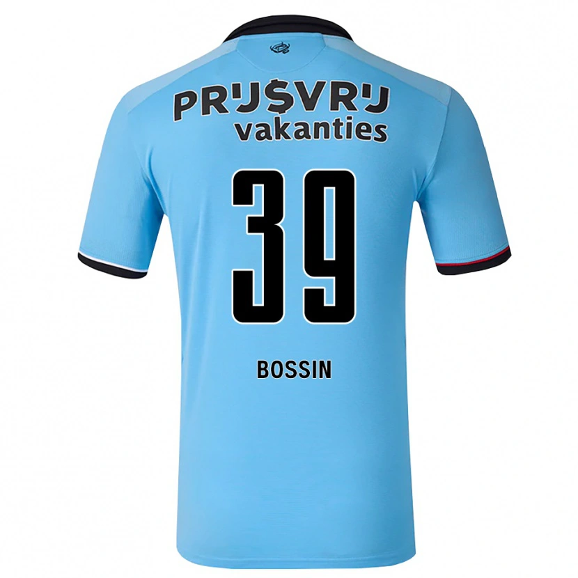 Danxen Hombre Camiseta Liam Bossin #39 Azulcieloprofundo Negro Rojo 2ª Equipación 2026/27 La Camisa México