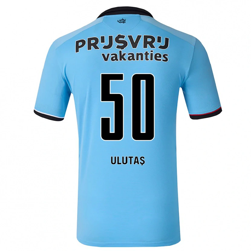 Danxen Hombre Camiseta Furkan Ulutaş #50 Azulcieloprofundo Negro Rojo 2ª Equipación 2026/27 La Camisa México