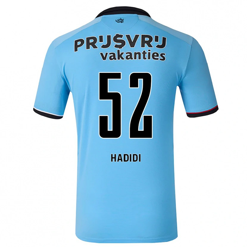 Danxen Hombre Camiseta Ilian Hadidi #52 Azulcieloprofundo Negro Rojo 2ª Equipación 2026/27 La Camisa México