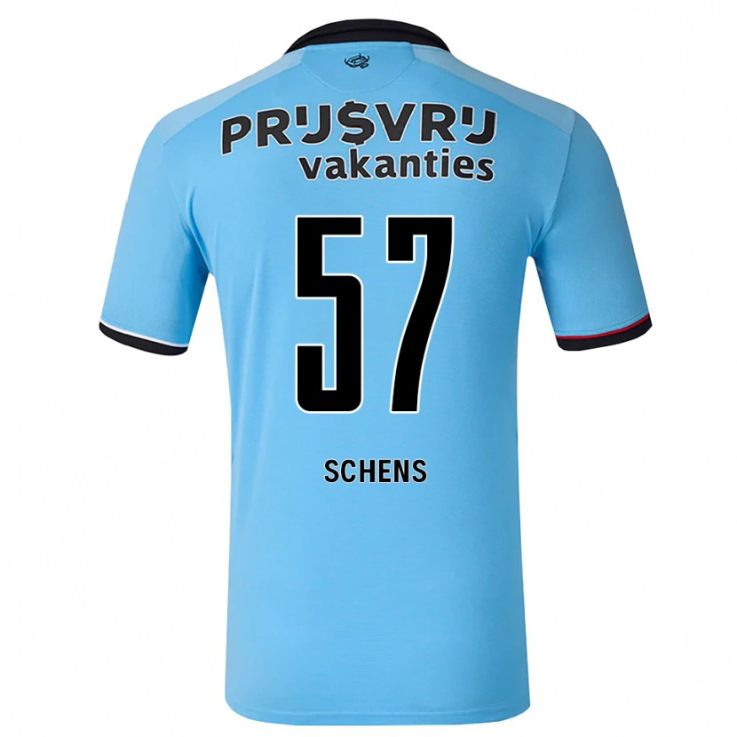 Danxen Hombre Camiseta Twan Schens #57 Azulcieloprofundo Negro Rojo 2ª Equipación 2026/27 La Camisa México