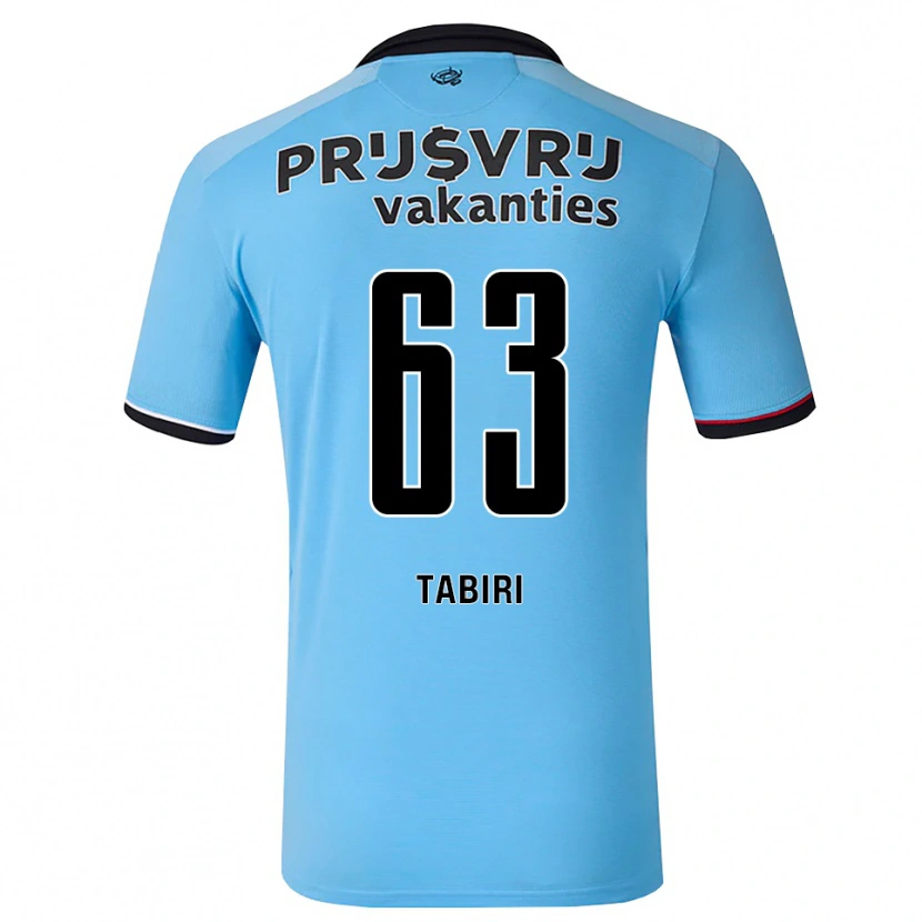 Danxen Hombre Camiseta Kwame Tabiri #63 Azulcieloprofundo Negro Rojo 2ª Equipación 2026/27 La Camisa México