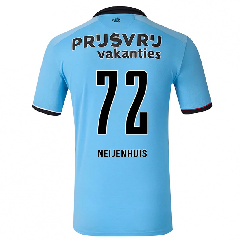 Danxen Hombre Camiseta Kelvin Neijenhuis #72 Azulcieloprofundo Negro Rojo 2ª Equipación 2026/27 La Camisa México