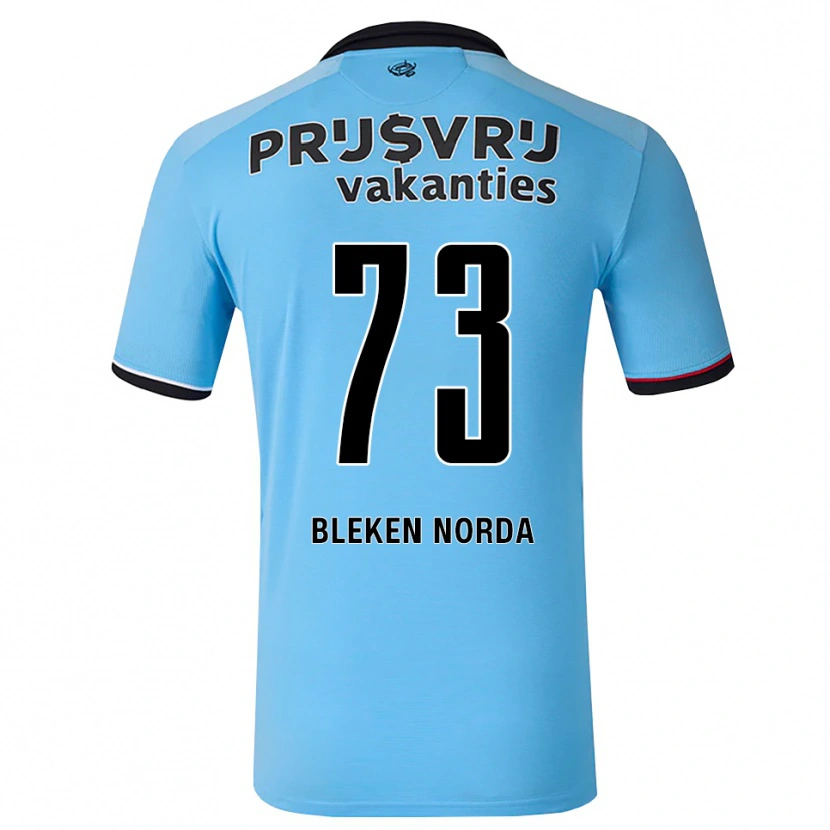 Danxen Hombre Camiseta Haakon Bleken Norda #73 Azulcieloprofundo Negro Rojo 2ª Equipación 2026/27 La Camisa México
