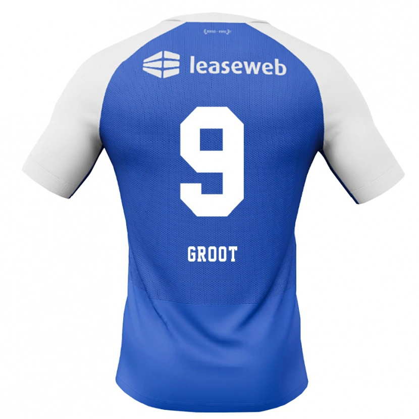 Danxen Hombre Camiseta Gijs Groot #9 Azuldodger Rojo Blanco 2ª Equipación 2026/27 La Camisa México
