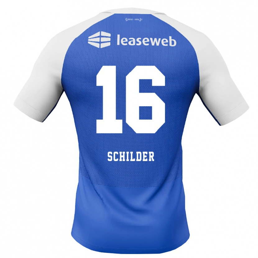 Danxen Hombre Camiseta Koen Schilder #16 Azuldodger Rojo Blanco 2ª Equipación 2026/27 La Camisa México