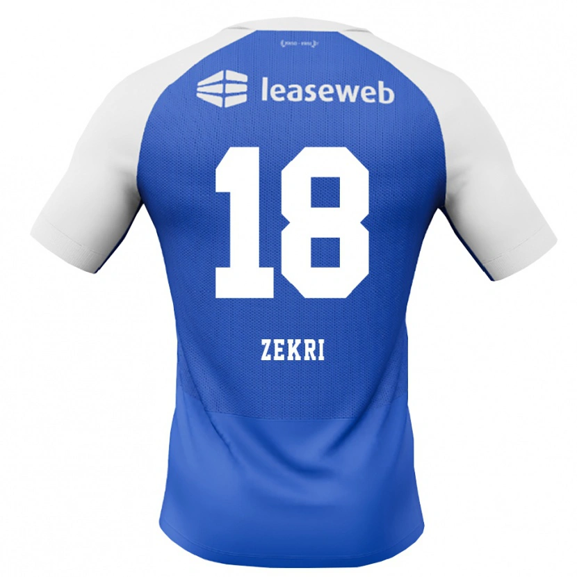Danxen Hombre Camiseta Rayan Zekri #18 Azuldodger Rojo Blanco 2ª Equipación 2026/27 La Camisa México