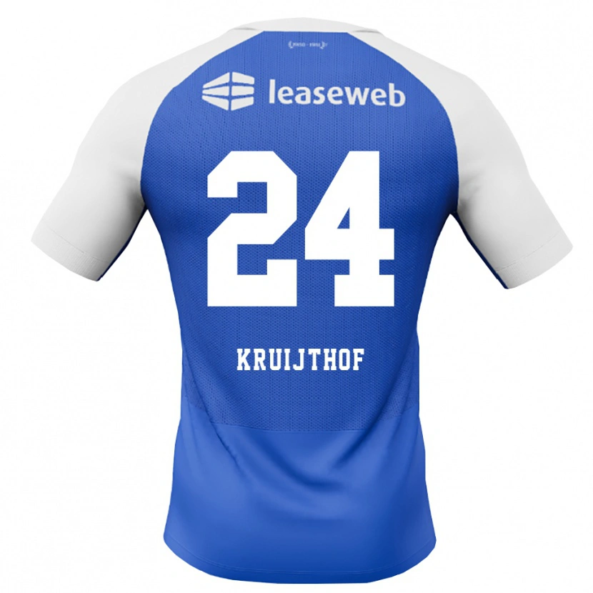 Danxen Hombre Camiseta Annemiek Kruijthof #24 Azuldodger Rojo Blanco 2ª Equipación 2026/27 La Camisa México