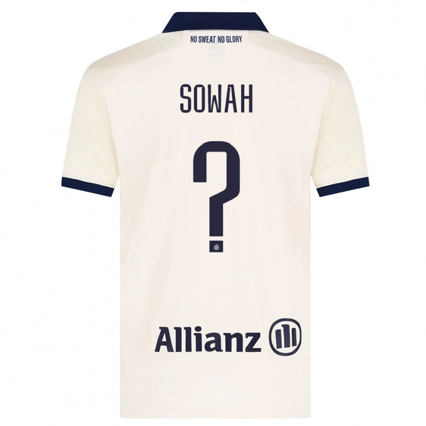 Danxen Hombre Camiseta Kamal Sowah #0 Beige Negro 2ª Equipación 2026/27 La Camisa México