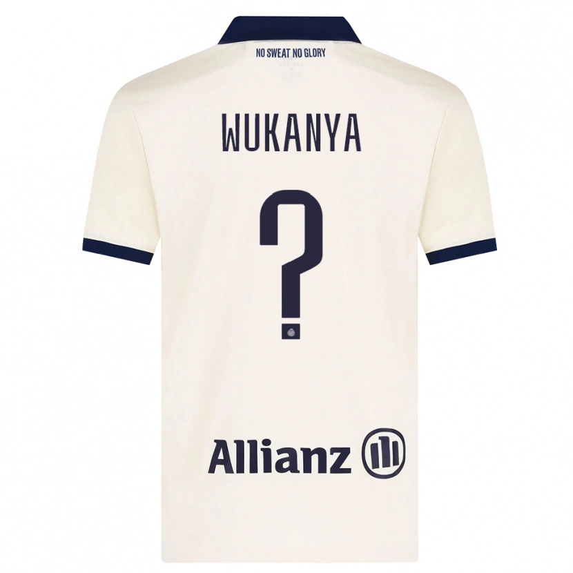 Danxen Hombre Camiseta Stéphane Wukanya #0 Beige Negro 2ª Equipación 2026/27 La Camisa México