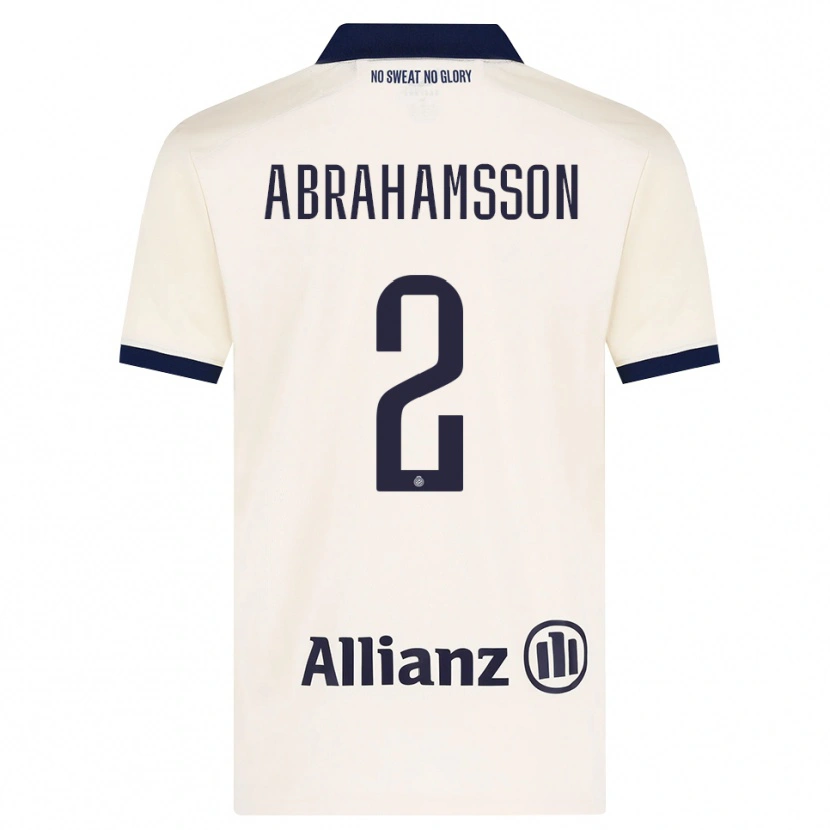 Danxen Hombre Camiseta Sejde Abrahamsson #2 Beige Negro 2ª Equipación 2026/27 La Camisa México