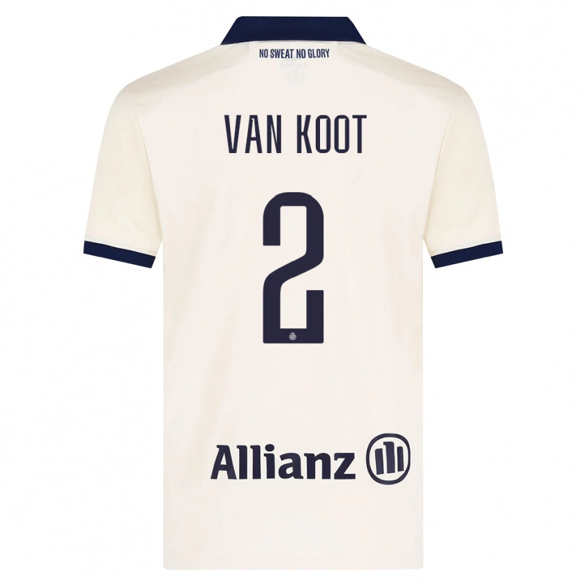 Danxen Hombre Camiseta Moïsa Van Koot #2 Beige Negro 2ª Equipación 2026/27 La Camisa México