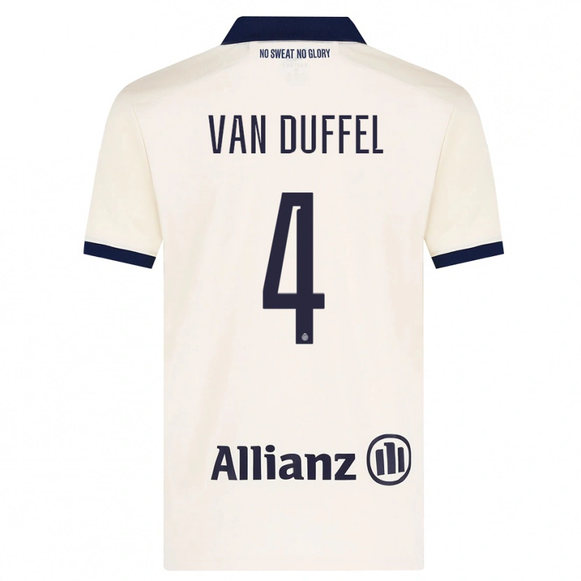 Danxen Hombre Camiseta Céderick Van Duffel #4 Beige Negro 2ª Equipación 2026/27 La Camisa México
