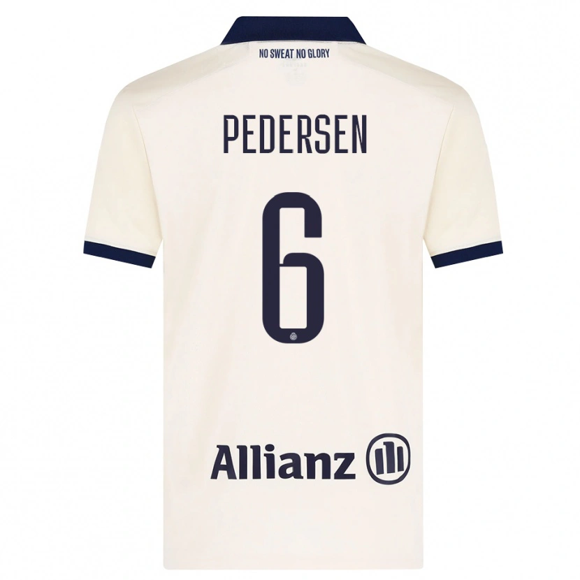 Danxen Hombre Camiseta Lara Pedersen #6 Beige Negro 2ª Equipación 2026/27 La Camisa México