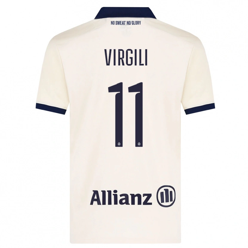 Danxen Hombre Camiseta Jan Virgili #11 Beige Negro 2ª Equipación 2026/27 La Camisa México