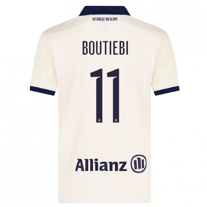 Danxen Hombre Camiseta Rania Boutiebi #11 Beige Negro 2ª Equipación 2026/27 La Camisa México