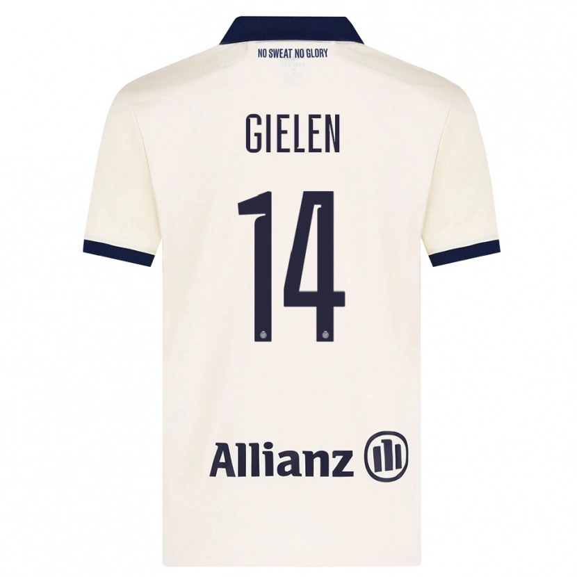 Danxen Hombre Camiseta Sterre Gielen #14 Beige Negro 2ª Equipación 2026/27 La Camisa México
