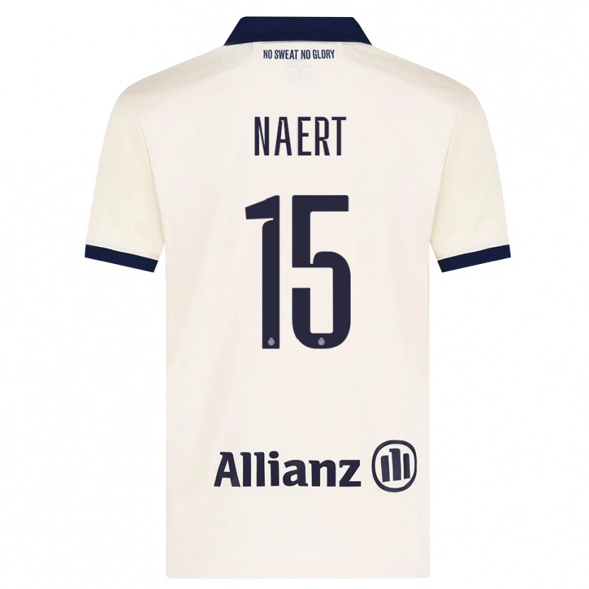 Danxen Hombre Camiseta Stan Naert #15 Beige Negro 2ª Equipación 2026/27 La Camisa México