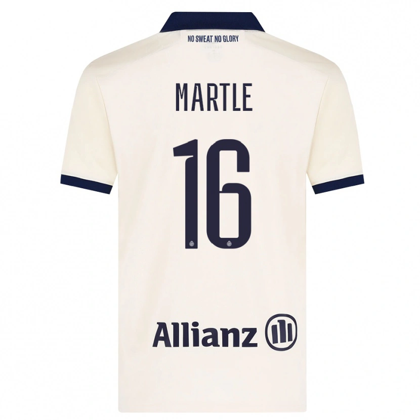 Danxen Hombre Camiseta Margaux Martlé #16 Beige Negro 2ª Equipación 2026/27 La Camisa México