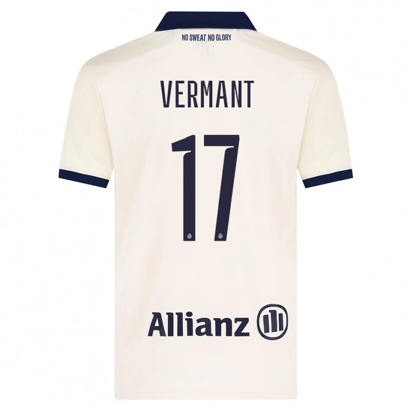 Danxen Hombre Camiseta Romeo Vermant #17 Beige Negro 2ª Equipación 2026/27 La Camisa México