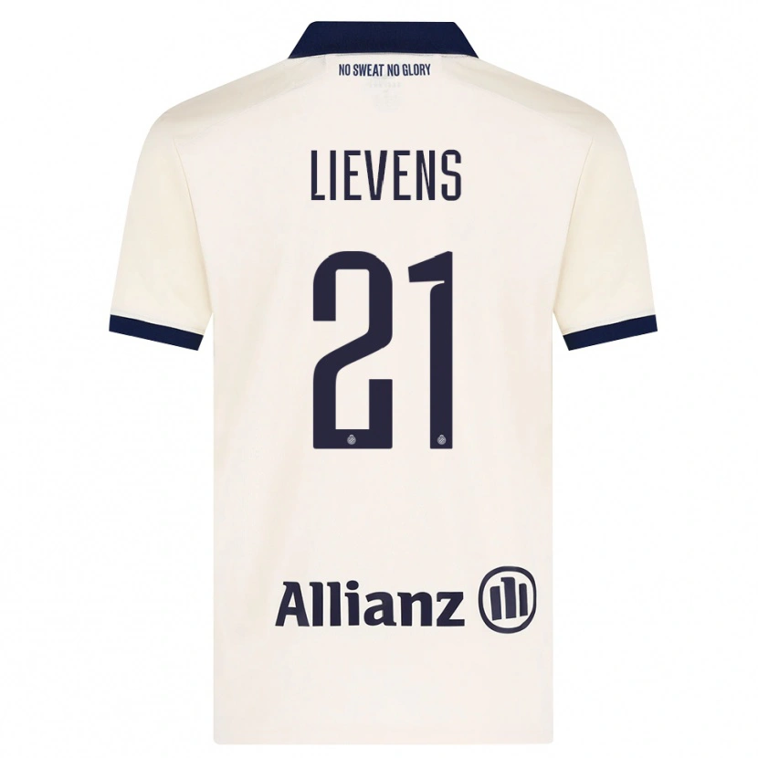 Danxen Hombre Camiseta Caitlin Lievens #21 Beige Negro 2ª Equipación 2026/27 La Camisa México