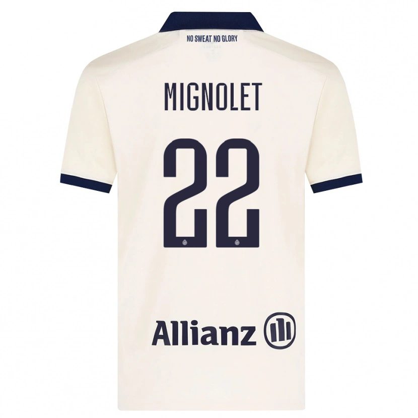 Danxen Hombre Camiseta Simon Mignolet #22 Beige Negro 2ª Equipación 2026/27 La Camisa México