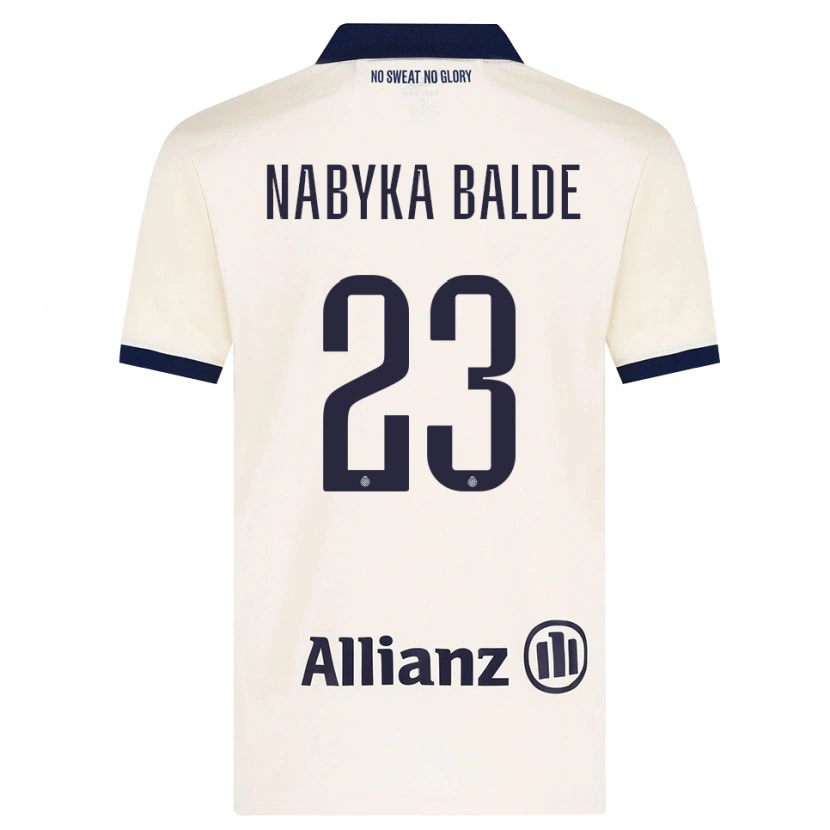Danxen Hombre Camiseta Mamadou Balde #23 Beige Negro 2ª Equipación 2026/27 La Camisa México