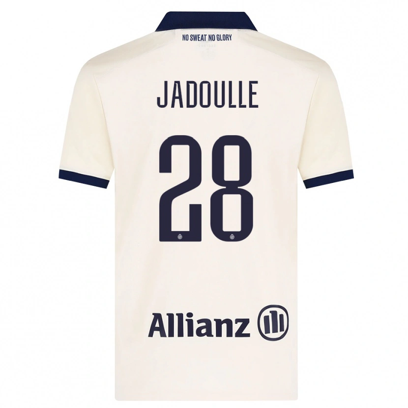 Danxen Hombre Camiseta Romane Jadoulle #28 Beige Negro 2ª Equipación 2026/27 La Camisa México