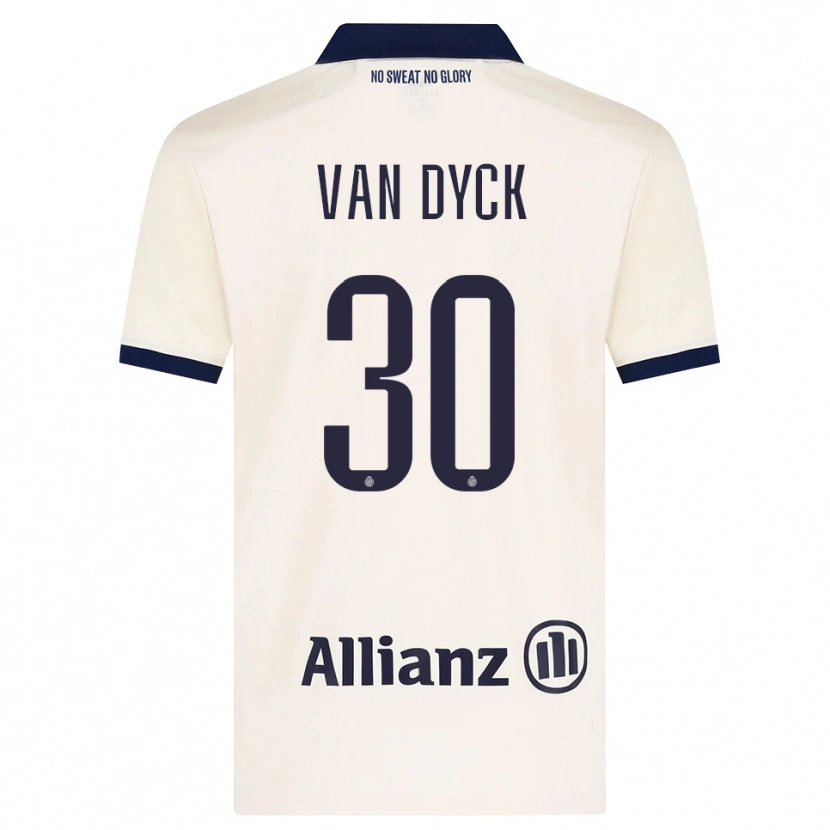 Danxen Hombre Camiseta Nell Van Dyck #30 Beige Negro 2ª Equipación 2026/27 La Camisa México