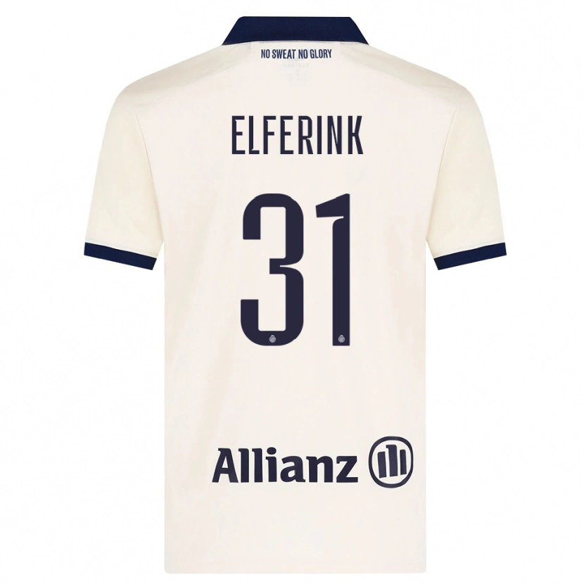 Danxen Hombre Camiseta Marie Elferink #31 Beige Negro 2ª Equipación 2026/27 La Camisa México
