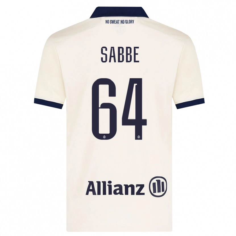 Danxen Hombre Camiseta Kyriani Sabbe #64 Beige Negro 2ª Equipación 2026/27 La Camisa México