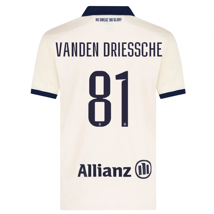 Danxen Hombre Camiseta Argus Vanden Driessche #81 Beige Negro 2ª Equipación 2026/27 La Camisa México
