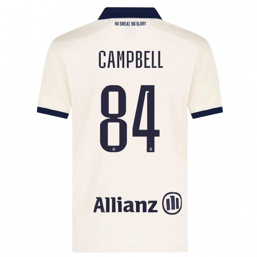 Danxen Hombre Camiseta Shandre Campbell #84 Beige Negro 2ª Equipación 2026/27 La Camisa México
