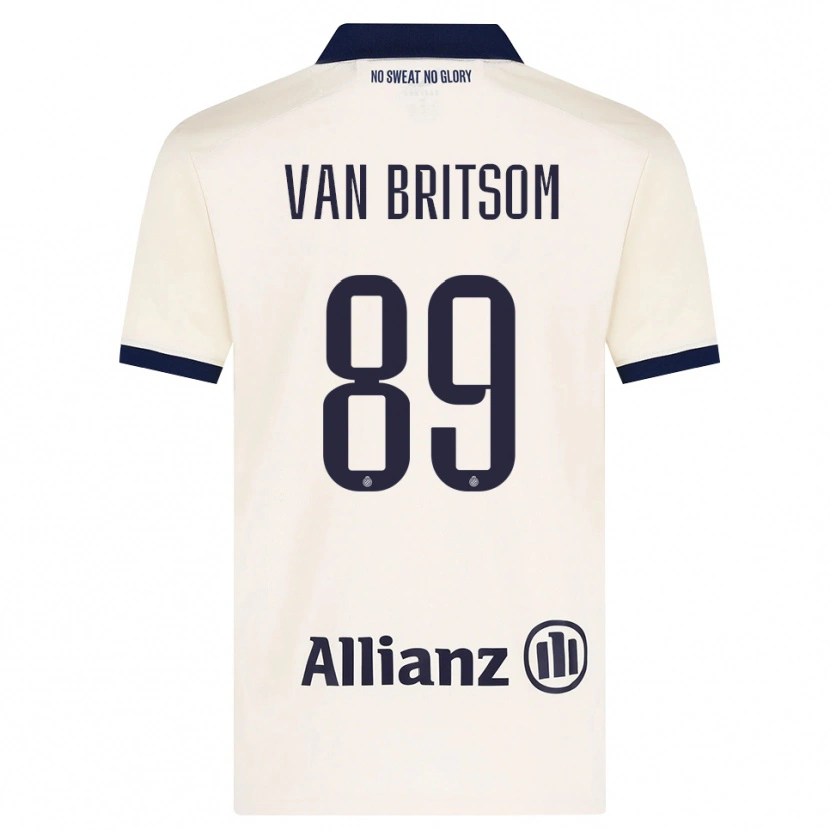 Danxen Hombre Camiseta Jakke Van Britsom #89 Beige Negro 2ª Equipación 2026/27 La Camisa México