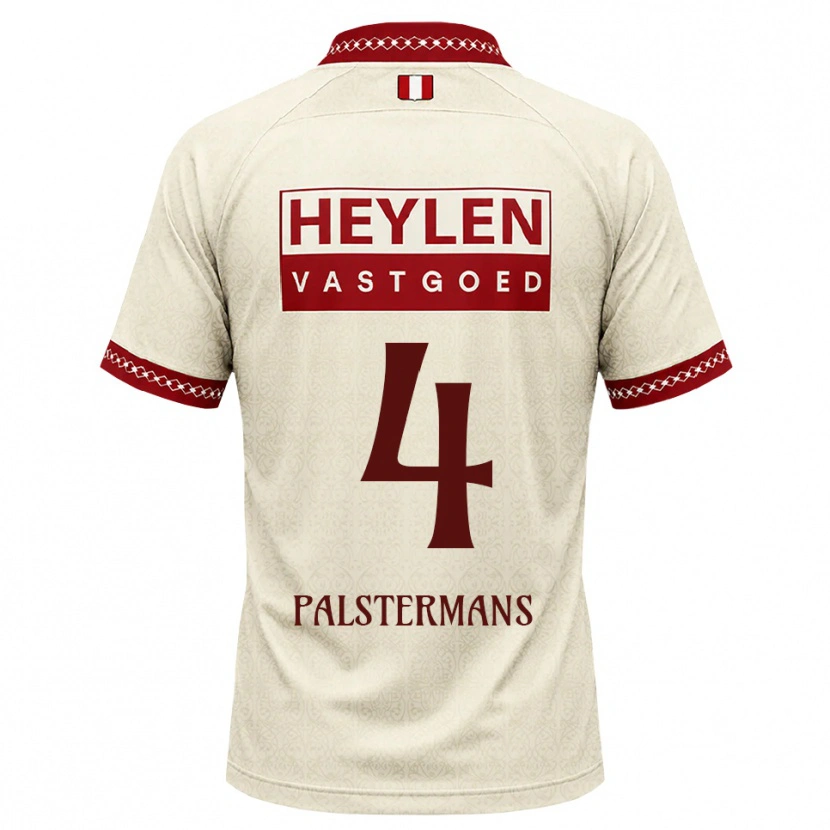 Danxen Hombre Camiseta Jasper Palstermans #4 Beige Rojo 2ª Equipación 2026/27 La Camisa México