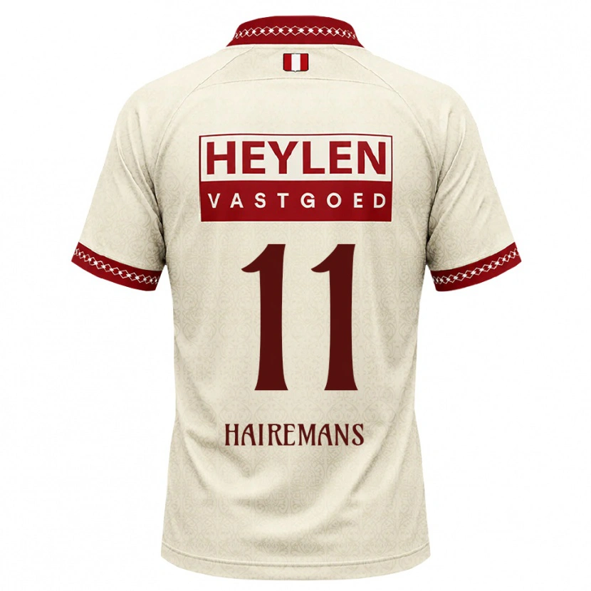 Danxen Hombre Camiseta Geoffry Hairemans #11 Beige Rojo 2ª Equipación 2026/27 La Camisa México
