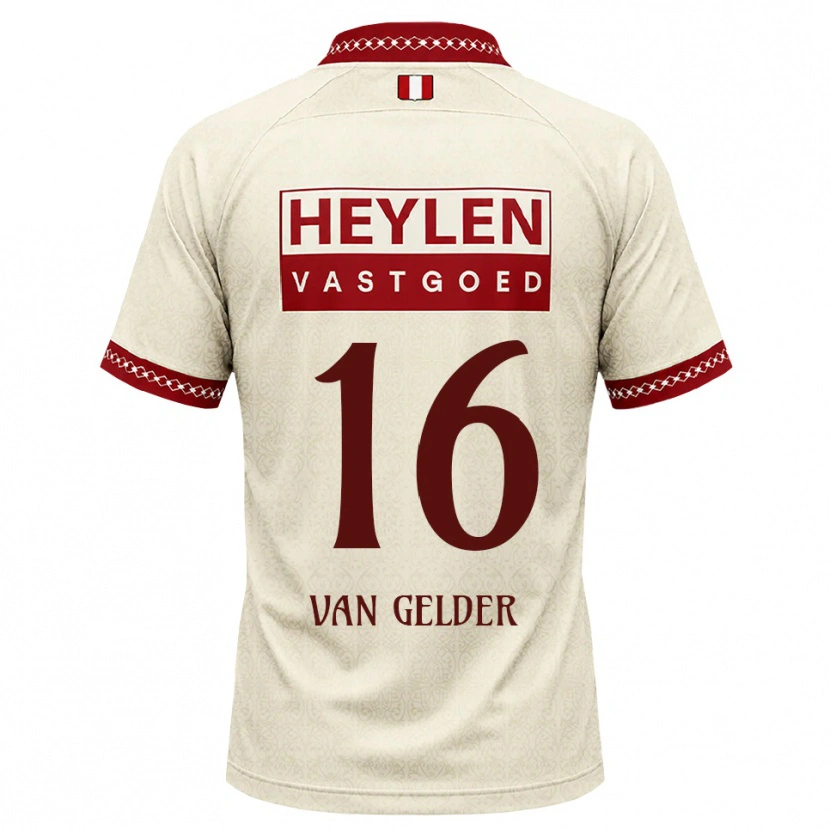 Danxen Hombre Camiseta Louie Van Gelder #16 Beige Rojo 2ª Equipación 2026/27 La Camisa México