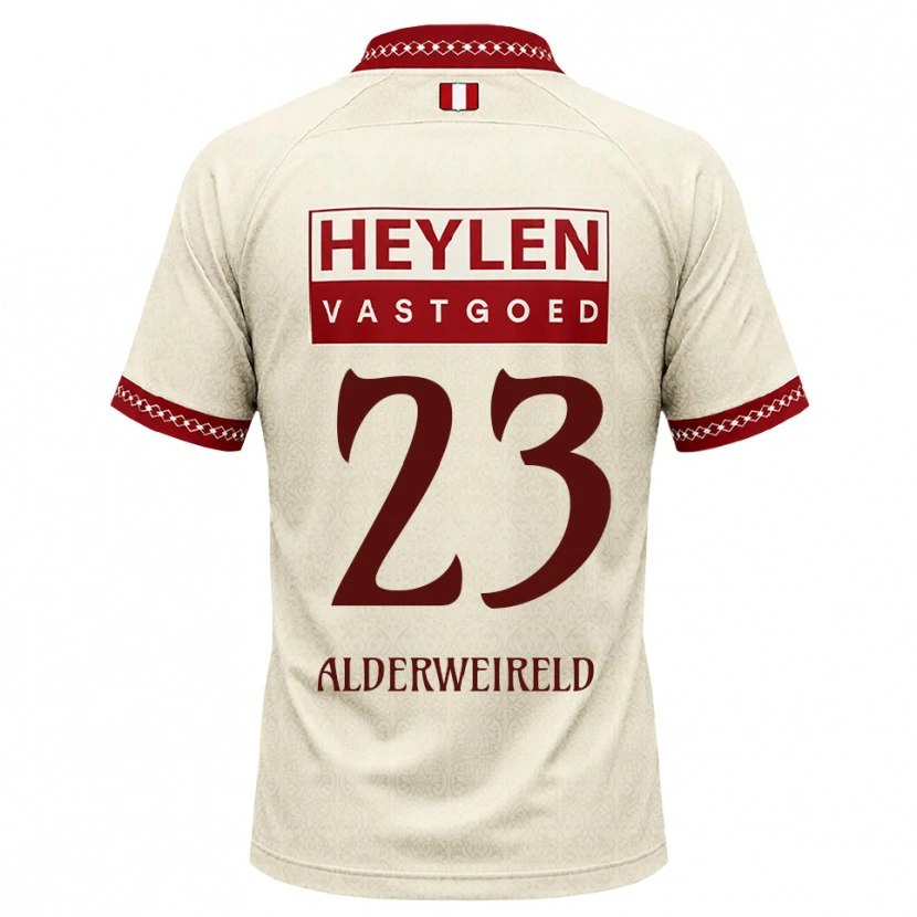 Danxen Hombre Camiseta Toby Alderweireld #23 Beige Rojo 2ª Equipación 2026/27 La Camisa México