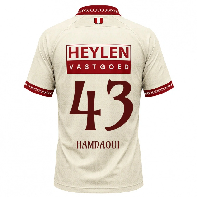 Danxen Hombre Camiseta Youssef Hamdaoui #43 Beige Rojo 2ª Equipación 2026/27 La Camisa México