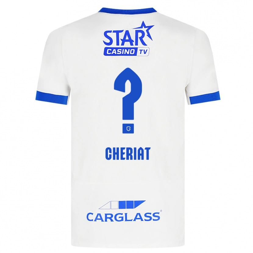 Danxen Hombre Camiseta Rayan Cheriat #0 Blanco Azul 2ª Equipación 2026/27 La Camisa México