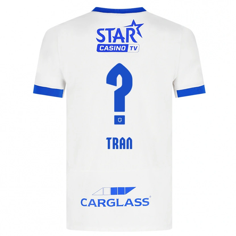 Danxen Hombre Camiseta Lenn-Minh Tran #0 Blanco Azul 2ª Equipación 2026/27 La Camisa México