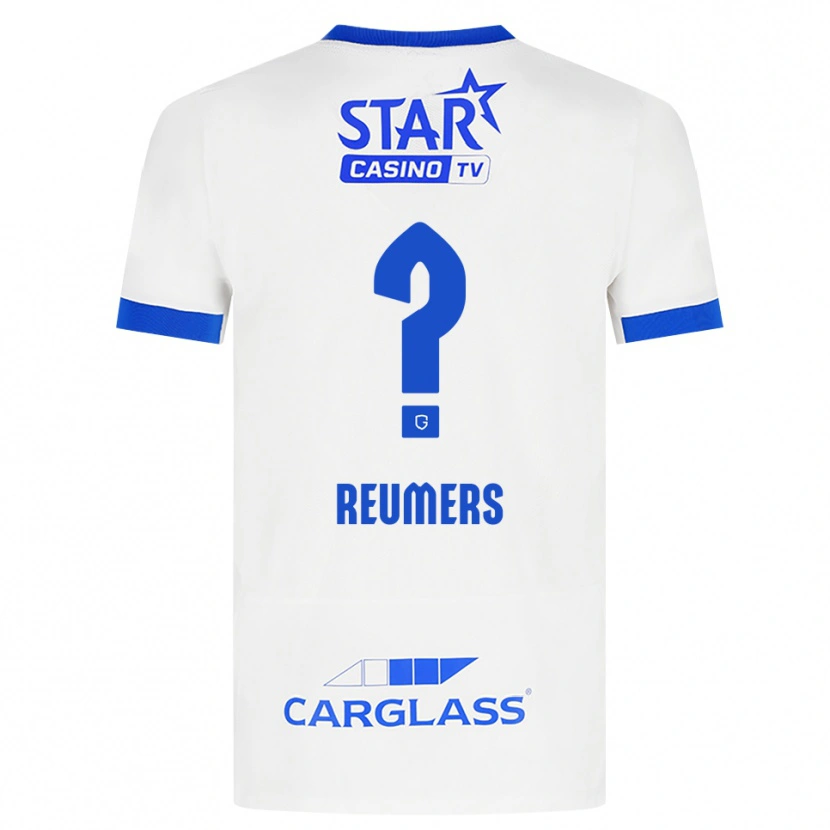 Danxen Hombre Camiseta Alexander Reumers #0 Blanco Azul 2ª Equipación 2026/27 La Camisa México