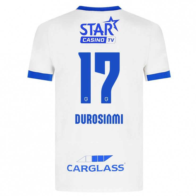 Danxen Hombre Camiseta Rafiu Durosinmi #17 Blanco Azul 2ª Equipación 2026/27 La Camisa México