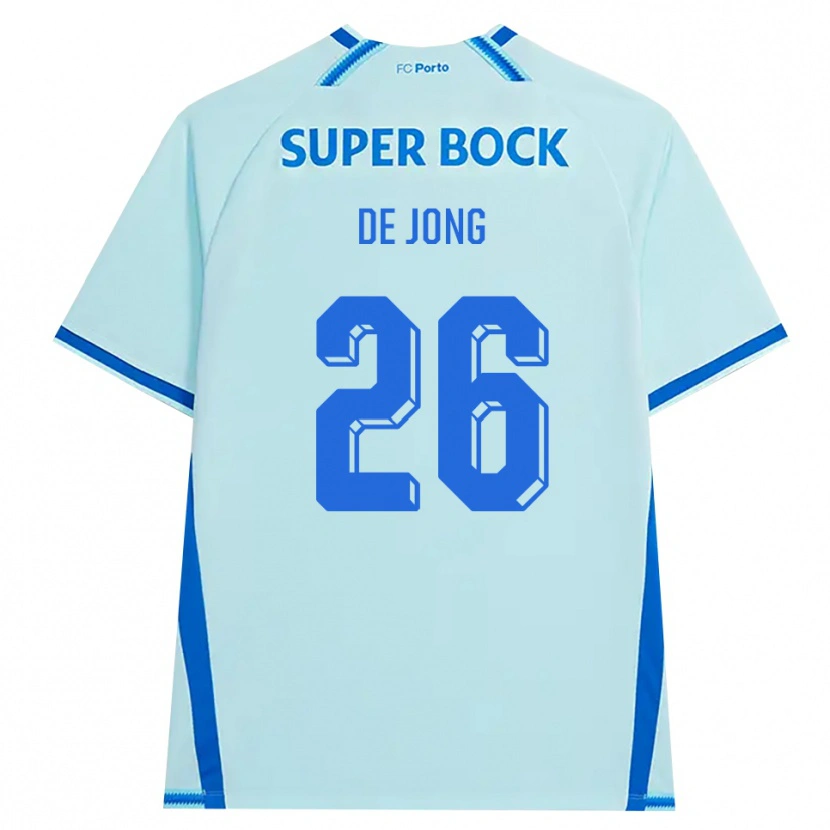 Danxen Hombre Camiseta Luuk De Jong #26 Cianclaro Azul Equipación Tercera 2026/27 La Camisa México