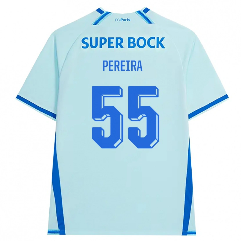 Danxen Hombre Camiseta Yoan Pereira #55 Cianclaro Azul Equipación Tercera 2026/27 La Camisa México