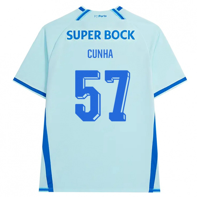 Danxen Hombre Camiseta Duarte Cunha #57 Cianclaro Azul Equipación Tercera 2026/27 La Camisa México