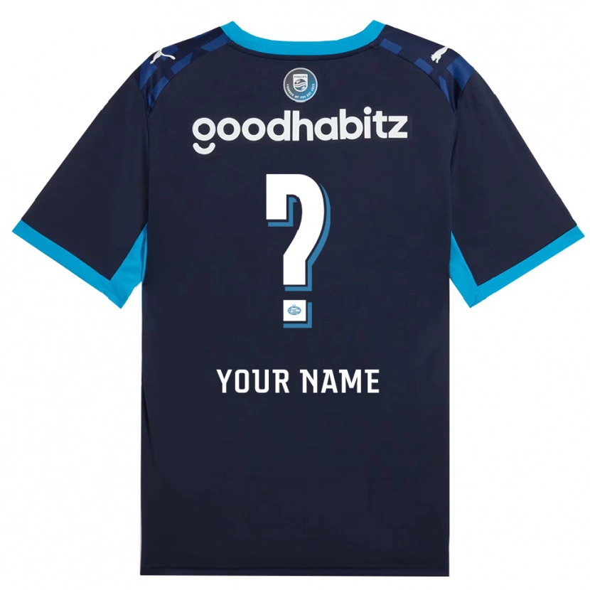 Danxen Hombre Camiseta Su Nombre #0 Azuldodger Azulreal Equipación Tercera 2026/27 La Camisa México