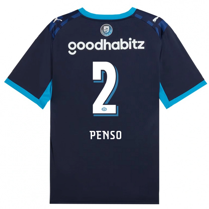 Danxen Hombre Camiseta Kyano Penso #2 Azuldodger Azulreal Equipación Tercera 2026/27 La Camisa México