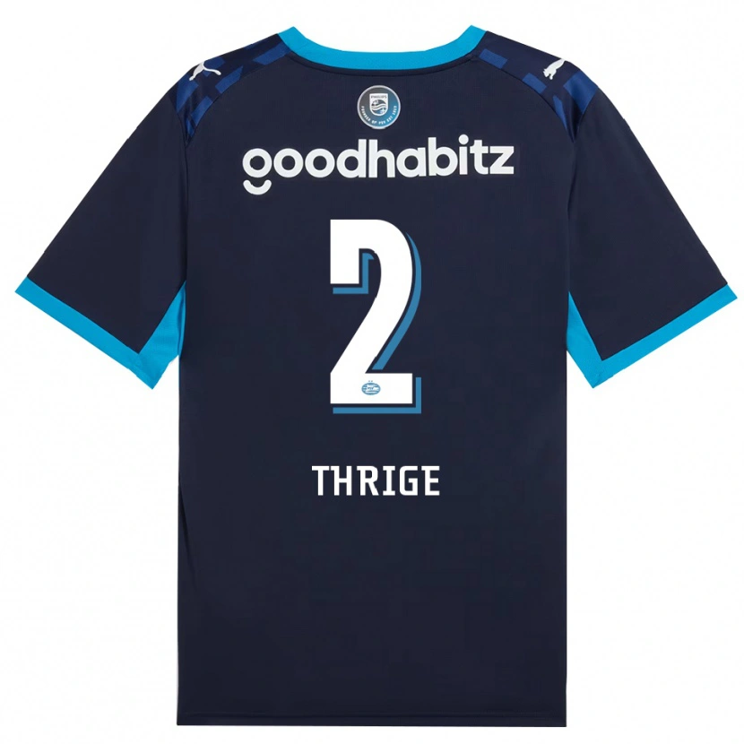 Danxen Hombre Camiseta Sara Thrige #2 Azuldodger Azulreal Equipación Tercera 2026/27 La Camisa México